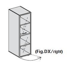 Шкаф средний, двери стекло