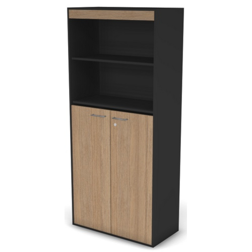 Шкаф-стеллаж широкий с замком