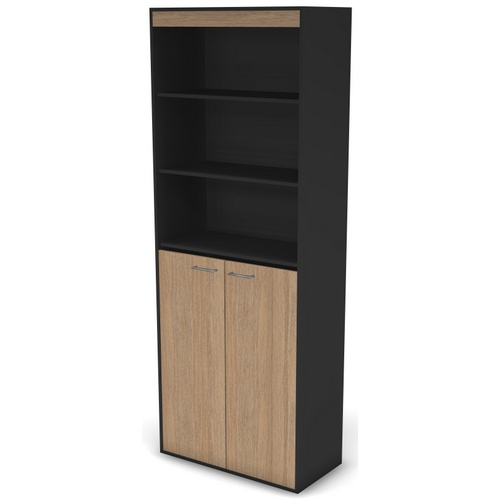 Шкаф-стеллаж широкий с замком