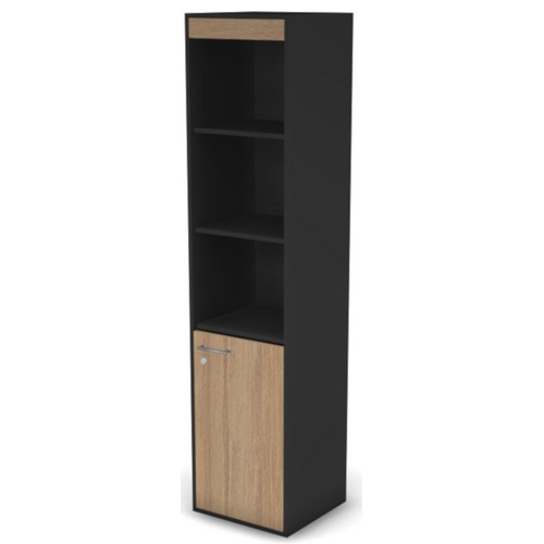 Шкаф-стеллаж узкий с замком