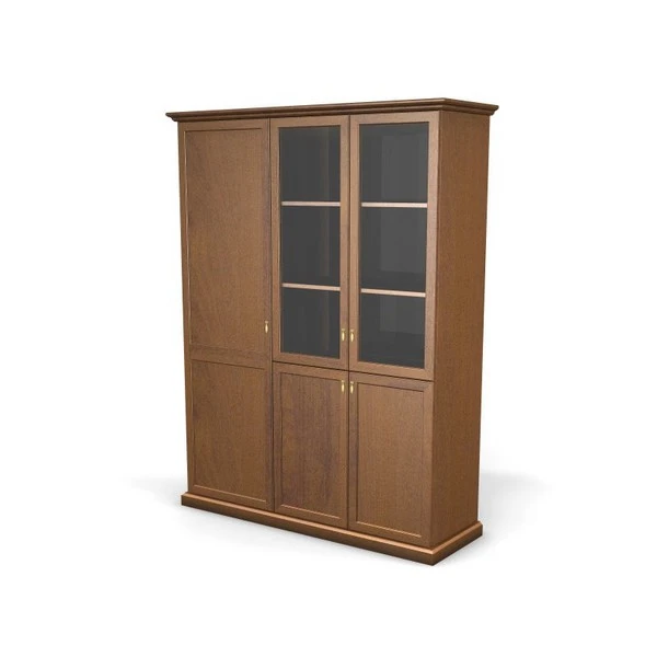 Шкаф-витрина + гардероб левый, 3 двери 82.14. Фото 1