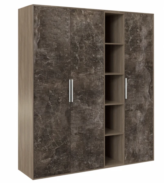 Шкаф высокий 3 створки, с нишей BTN36152442. Фото 1
