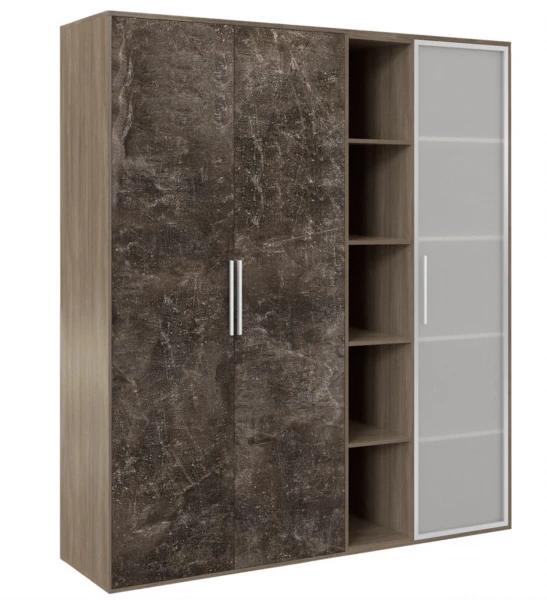 Шкаф высокий 3 створки, с нишей BTN36152542. Фото 1