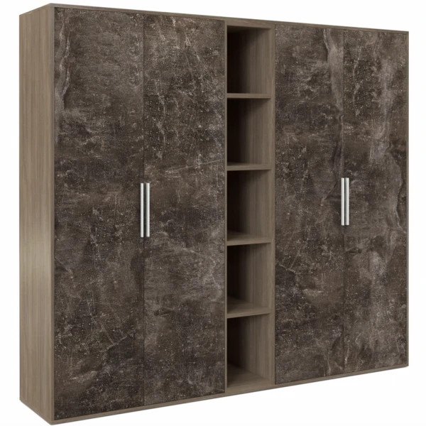 Шкаф высокий 4 створки, с нишей BTN36153442. Фото 1