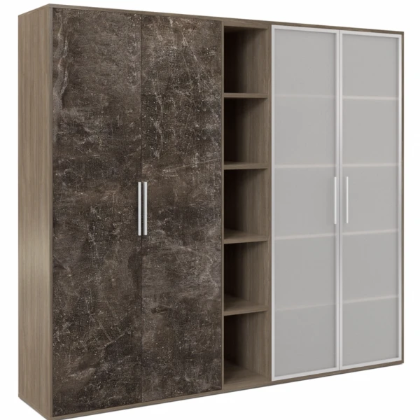 Шкаф высокий 4 створки, с нишей BTN36153542. Фото 1