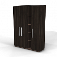 Шкаф высокий с 3 дверцами, нишами, топом и боковинами