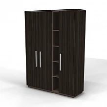 Шкаф высокий с 3 дверцами, нишами, топом и боковинами SNB16. Фото 1