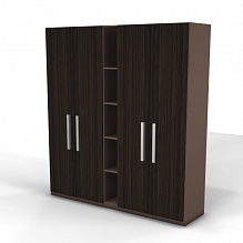 Шкаф высокий с 4 дверцами и нишами