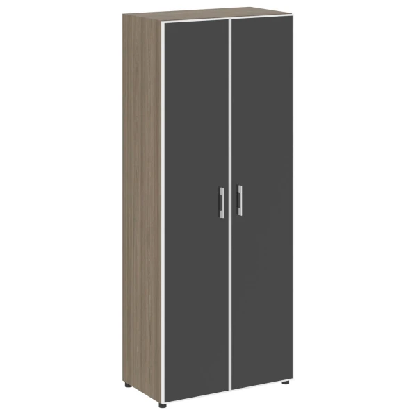 Шкаф высокий (стекло в рамке) LT-ST 1.10R black. Фото 1