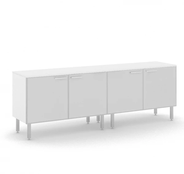 Шкаф TETTO H.117 glass doors, top WHITE. Фото 1