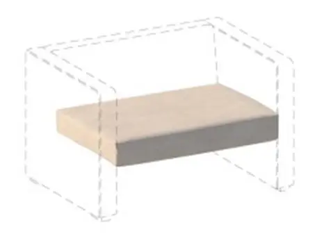 Сиденье для двухместного дивана Бриф БФ СД 2. Фото 1