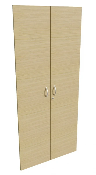 STEEL - Двери деревянные высокие с замком, ручка скоба 11552. Фото 1