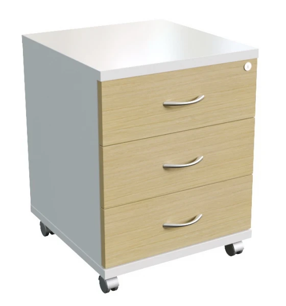 STEEL - Тумба подкатная 3 ящика с центральным замком 11300. Фото 1