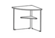 STEEL WOOD - Приставка угловая на дсп опорах. Фото 1