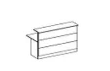 STEEL WOOD - Ресепшен прямой 100. Фото 1