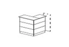 STEEL WOOD - Ресепшен угловой левый. Фото 1