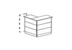 STEEL WOOD - Ресепшен угловой правый. Фото 1