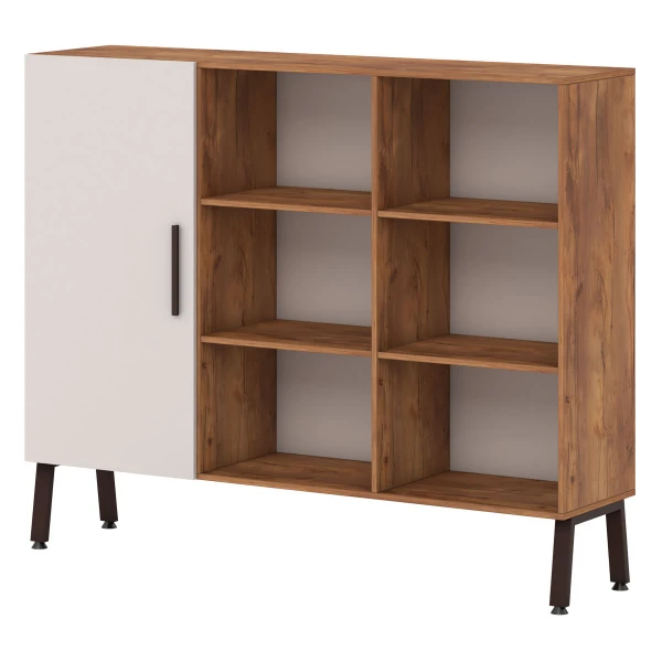 Стеллаж, 9 полок с 1 дверью Т-611. Фото 1