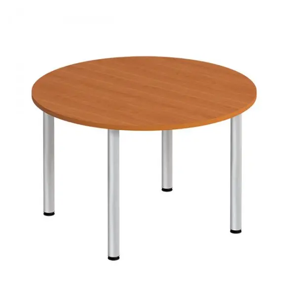 Стол для переговоров круглый на хромированных опорах ФР 189. Фото 1