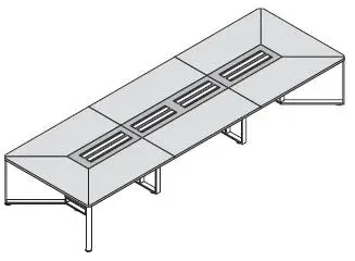 Стол для переговоров, ножки хромированные 146651. Фото 1