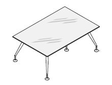 Стол для переговоров, ножки крашенные