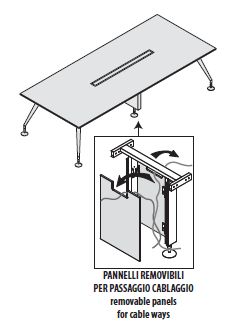Стол для переговоров, ножки крашенные