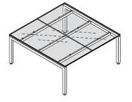 Стол для переговоров, стеклянная столешница 118993. Фото 1