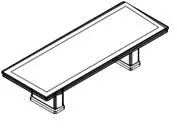 СТОЛ ДЛЯ СОВЕЩАНИЯ \" ПРЯМОУГОЛЬНЫЙ\" 3200 01133. Фото 1