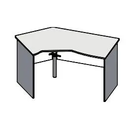 Стол эргономичный левый 135 градусов 168. Фото 1