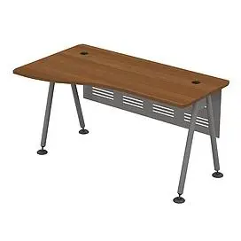 Стол эргономичный левый (металлокаркас МА) с металлическим экраном 0146. Фото 1