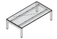 Стол кофейный, стеклянная столешница 118996. Фото 1