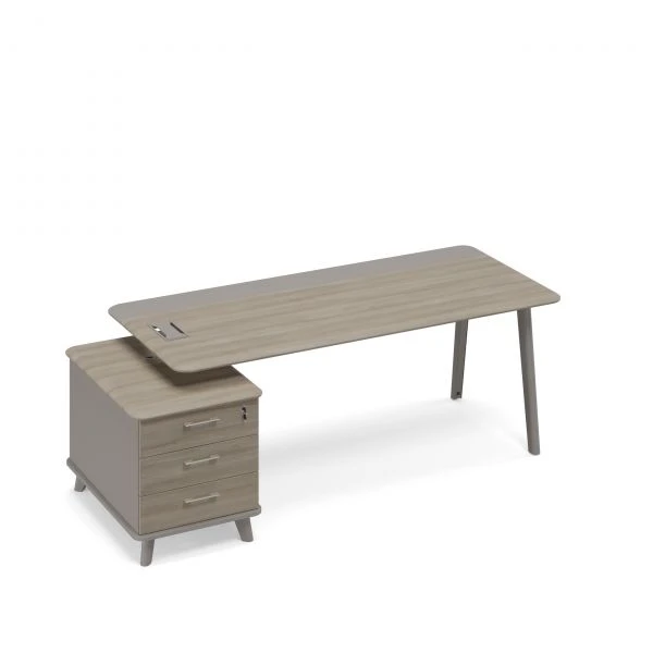 Стол комбинированный на тумбе малой левый (тип 1) ТМ М1 107 МП ВЛ/МП ВЛ. Фото 1