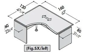 Стол левый 177845. Фото 1