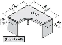 Стол левый 177091. Фото 1