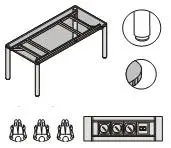 Стол переговорный с цельной столешницей S7378. Фото 1
