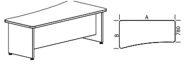 Стол письменный левый СФ-101202. Фото 1