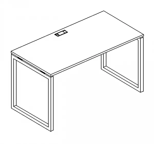 Стол письменный на металлокаркасе QUATTRO А4 Б4 003 БП. Фото 1
