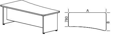 Стол письменный правый СФ-101201. Фото 1