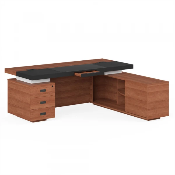 Стол письменный с тумбой и приставкой LVP19010103. Фото 1