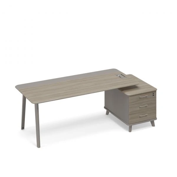 Стол правый комбинированный на тумбе малой (тип 1) ТМ М1 108 МП ВЛ/МП ВЛ. Фото 1