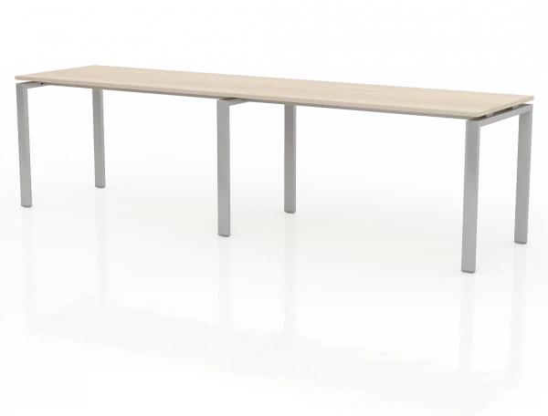 Стол прямой 1х2 с пропуском кабеля ТН314ТР-2х1+ТН314К-22_ПР. Фото 1