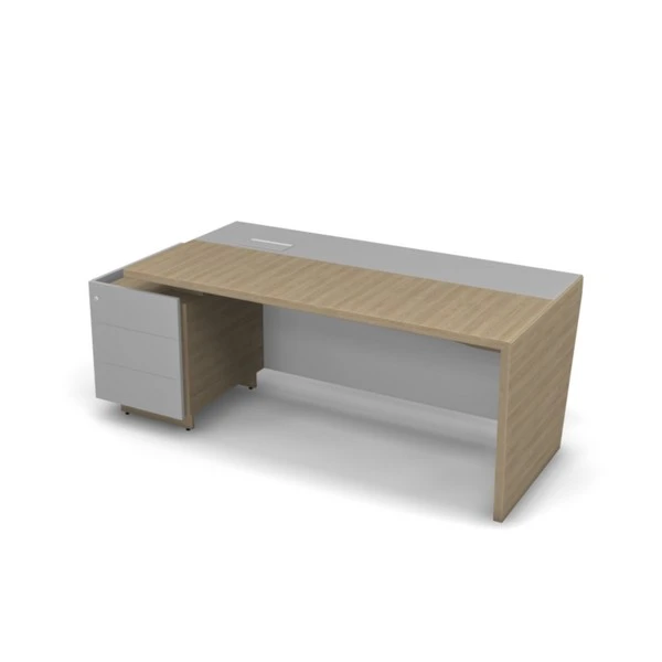 Стол рабочий с тумбой, левый 8#59791. Фото 1