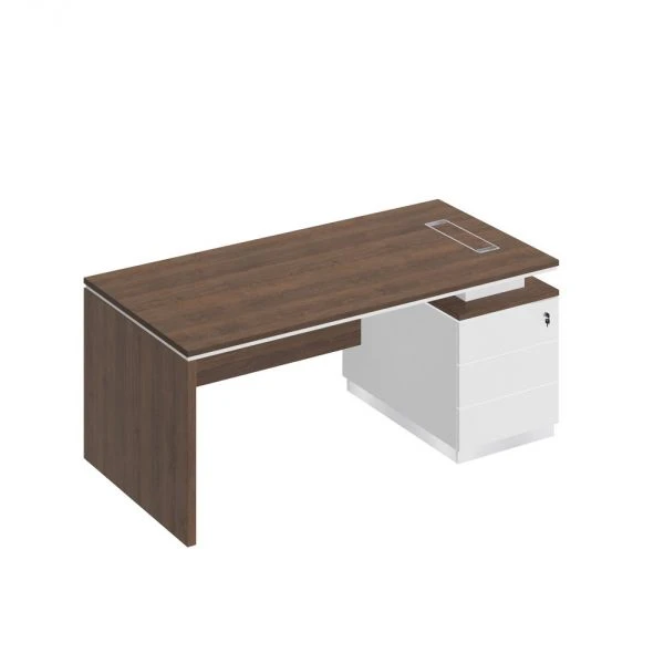 Стол руководителя ДСП опора на опорной тумбе СИ 109. Фото 1