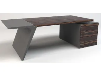 Стол руководителя на опорной тумбе 3 ящика (правый) APGR.11.23.R. Фото 1