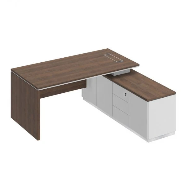 Стол руководителя (опора ДСП) на опорной тумбе СИ 107. Фото 1