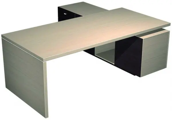 Стол руководителя с опорной тумбой левой 138-1. Фото 1