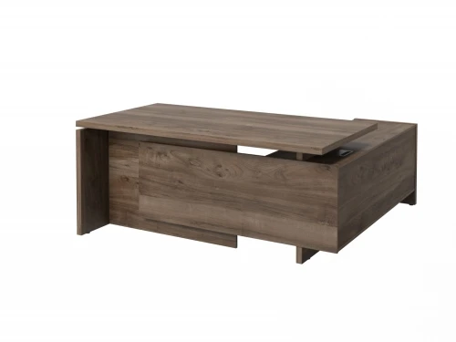 Стол руководителя с опорной тумбой левый FI-117L.DD. Фото 1