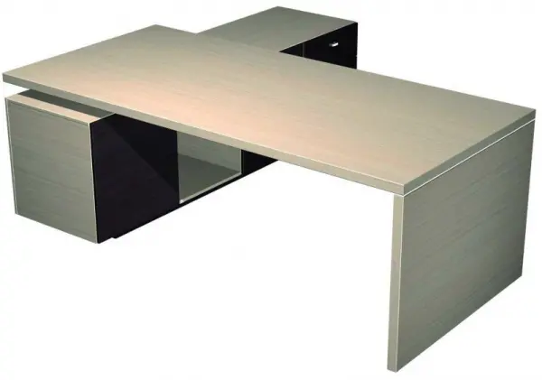 Стол руководителя с опорной тумбой правой 139-1. Фото 1