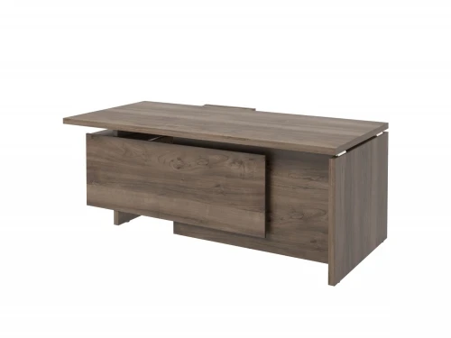 Стол руководителя с опорной тумбой правый FI-119R.DD. Фото 1