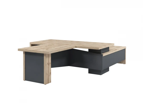 Стол руководителя с опороной тумбой и брифингом Т-822л/п0000. Фото 1